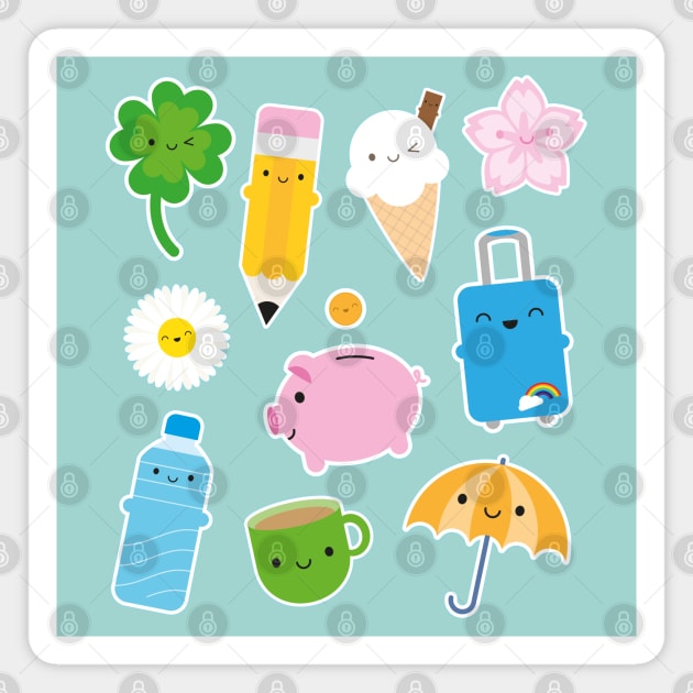 Kawaii Life Magnet by marcelinesmith